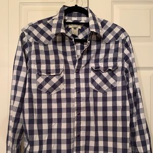 Checked snap button down